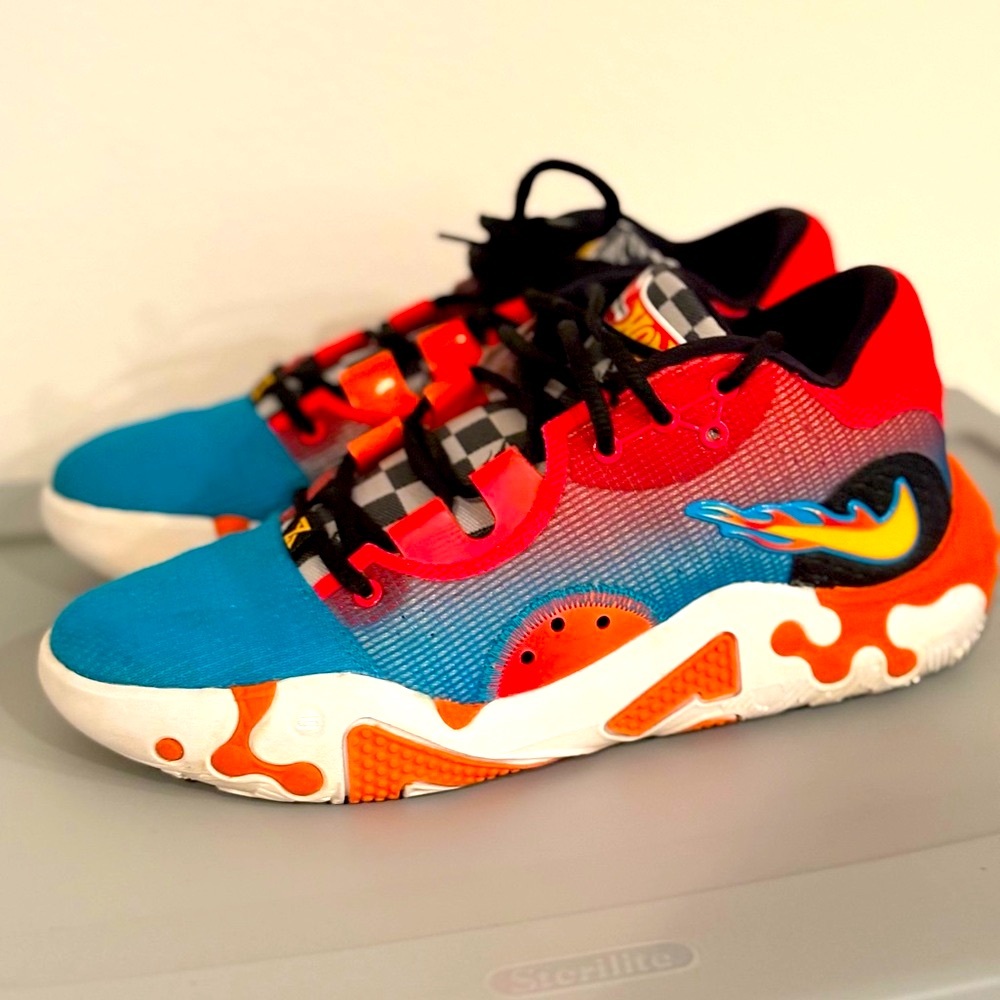 [Nike] PG 6 Paul George Hot Wheels Basketball Athletic Sneakers Shoes M 7, W 8.5 - Picture 6 of 15
